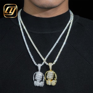 เครื่องประดับฮิปฮอปทองแท้ 10K 14K ประดับเพชรแบบ Iced Out ผ่านการทดสอบเพชรโดย CHOYUE Lab Grow Diamond จี้เพชรฮิปฮอป - Product Image 5
