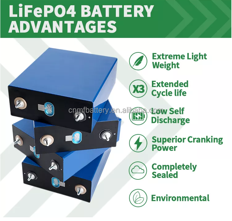 MF Lifepo4 Prismatic Battery Grade A EU STOCK 3.2V eve Lifepo4 280AH Battery Cells