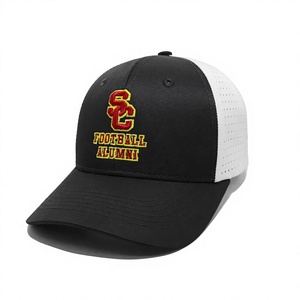 Gorra de Béisbol Deportiva Blanca de 6 Paneles con Malla Perforada Cortada a Láser, Ajustable y Bordada, para Uso Diario en Todas las Estaciones - Product Image 2