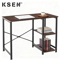 Bureau de travail compact moderne Xiamen Ksen avec solution de rangement pratique, doté d'étagères de rangement pour l'étude et le travail de bureau