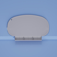 Set de table rond en silicone durable avec pochette récupératrice de restes, antidérapant pour cuisine, restaurants et voyages (Sauge)