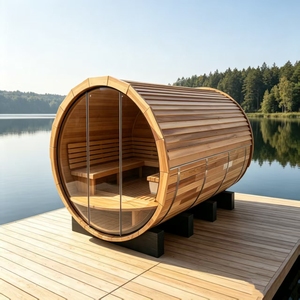 <strong>The</strong> Red Cedar Cylindrical Sauna <strong>Room</strong> Has Fine Wood That Does Not Absorb Odors, and <strong>the</strong> Indoor air Is always Fresh - Product Image 6