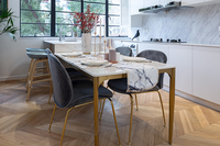 Parquet en chêne européen parquet en bois massif véritable motif chevron plancher en bois