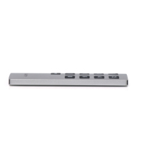 Control Remoto Inalámbrico RF 433MHz de Largo Alcance para Hogar Inteligente, 9 Botones, Color Plata y Negro, Código de Aprendizaje Universal, Metálico, 10m