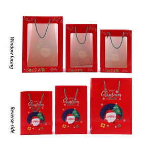 Nochebuena y otros clásicos festivos Ramo de ventana Caja de manzana Bolsa de regalo de Navidad Bolsa de compras de lujo - Product Image 5