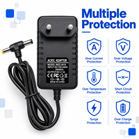 Adaptateurs secteur muraux en T à angle droit 6V 1A avec connecteur DC personnalisé pour guirlandes lumineuses LED, lampes de bureau et enceintes intelligentes
