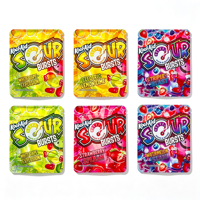 Sachet Doypack Exotique avec Boîte 3,5g Holographique Mat Anti-humidité Anti-odeur pour Bonbons, Gommes, Gelées et Snacks