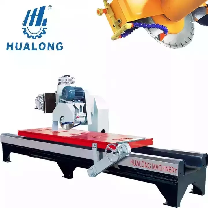 Hualong 돌 기계장치 HSQ-2800 수동 대리석 커트 손 돌 절단기 45 degres 화강암 도와 만드는 기계