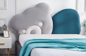 Cama de Día Tapizada en Madera, Estilo Americano Moderno, Diseño Creativo Minimalista Nórdico, Cama Individual Unisex para Dormitorio Infantil - Product Image 4