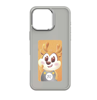 DIY NFC E-Ink Screen Projeté Anti-Drop Mobile Phone Case pour Phone Plus 15 Pro Max PC Material Ins Style