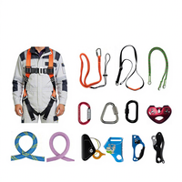 Kit de sauvetage d'urgence en alliage d'aluminium, dispositif anti-chute, capacité de charge 800 kg, 4 anneaux en D, dispositifs de sécurité, échappement d'incendie, adapté à la maison