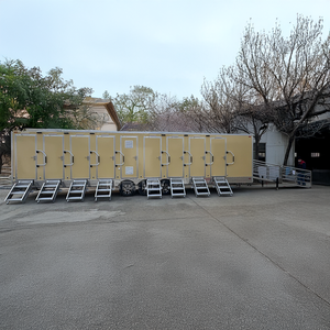 Factory Price China Outdoor Luxury Bathroom Trolley <b>Portable</b> Camping RV Mobile Toilet Trailer - Product Image 1