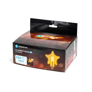 Bombilla LED de filamento E27 4W, luz cálida, ahorro de energía, ideal para decoración y ambientes acogedores. - Product Image 1