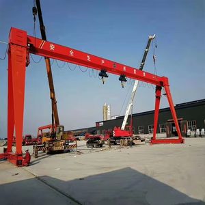 Grues à <span class=keywords><strong>portique</strong></span> monopoutre pour ateliers industriels extérieurs Télécommande sans fil 380 volts Chargement nominal de 6 tonnes 10 tonnes - Product Image 2