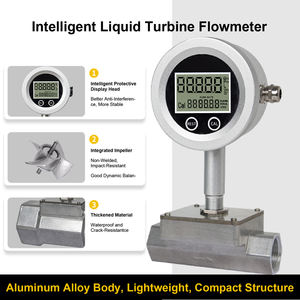 Digitale Turbine Flowmeter RS485 Batterij RVS Flens Ureum Water Industrieel - Product Image 2
