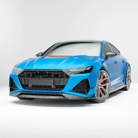 Kit carrosserie pour Audi RS7, style RZ, en fibre de carbone, comprenant lèvre avant, jupes latérales, diffuseur et spoiler, fixation par boulons, ajustement parfait à 100%