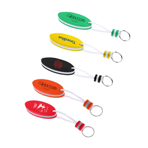 Custom Floating <b>Keychain</b>, Waterproof Water Sports Oval EVA Foam Keytag, Durable Lightweight Floating for Marine <b>Safety</b>, Travel - Product Image 6