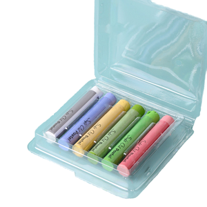Ensemble de 6 couleurs pastel à l'huile de couleur lourde super douce comprenant un grattoir de cadre photo pastel à l'huile colle de masquage en papier spécial tutoriel de bricolage - Product Image 1