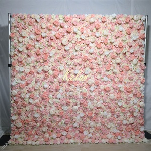 GJ-WA815 Wholesale <b>Flower</b> <b>Wall</b> with Orchid <b>Flowers</b> Artifical Greenery <b>Flowers</b> <b>Walls</b> <b>Decor</b> Backdrop Panels - Product Image 3