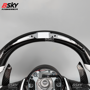 Volante Deportivo de Fibra de Carbono con LED para <span class=keywords><strong>BMW</strong></span> Serie F10 F30 F11 E90 E70 E87 E92 E60 F20 F21 F31 F32 F07 F12 M3 M6 E F M - Product Image 2