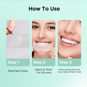 Tiras Blanqueadoras <span class=keywords><strong>de</strong></span> Dientes con Sabor a Menta para Uso Diario, Tiras <span class=keywords><strong>de</strong></span> Gel Blanqueador <span class=keywords><strong>de</strong></span> Dientes <span class=keywords><strong>de</strong></span> Marca Privada OEM ODM - Product Image 5