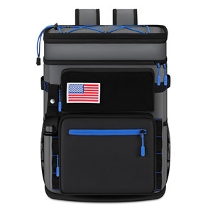 Custom Logo Polyester Food Delivery <b>Bag</b> <b>Blue</b> Waterproof Insulated <b>Tote</b> Thermal Cooler Backpack Laptop 24L Lunch <b>Bag</b> - Product Image 2