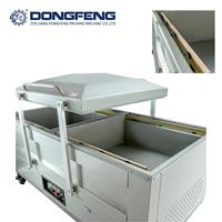 Machine d'emballage sous vide à double chambre grande capacité, robuste et durable, pour sceller et emballer aliments, viande, poudre, steak, couettes et sacs.