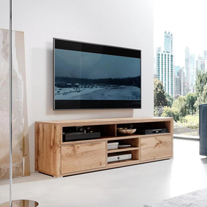 Meuble <span class=keywords><strong>TV</strong></span> blanc brillant avec étagère pour <span class=keywords><strong>barre</strong></span> <span class=keywords><strong>de</strong></span> <span class=keywords><strong>son</strong></span>, support <span class=keywords><strong>TV</strong></span> rectangulaire simple pour salon, pour téléviseur <span class=keywords><strong>de</strong></span> 85 pouces - Product Image 6