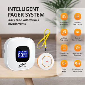 Sistema <span class=keywords><strong>de</strong></span> Llamada <span class=keywords><strong>de</strong></span> Emergencia Inalámbrico Inteligente Tuya WiFi para <span class=keywords><strong>Cuidadores</strong></span>, Botón SOS para Pacientes Mayores, Alarma <span class=keywords><strong>de</strong></span> Seguridad para el Hogar PST-CF206 - Product Image 2