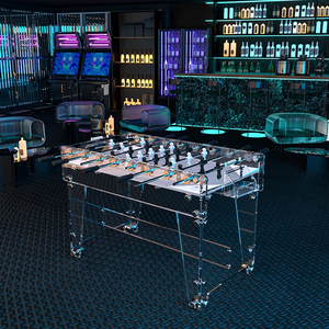 Table de football de table d'intérieur unisexe, robuste, avec plateau transparent en acrylique, pour <span class=keywords><strong>adultes</strong></span> - Product Image 6