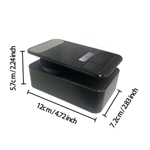 3-in-1 supporto <span class=keywords><strong>per</strong></span> telefono in metallo pieghevole altoparlante senza fili 1200mAh Power Bank portatile <span class=keywords><strong>per</strong></span> telefoni cellulari e tablet - Product Image 2