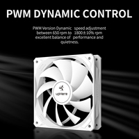 Ventilateur PC silencieux upHere 120 mm, ventilateur de refroidissement PWM, ventilateur de boîtier, ventilateur d'ordinateur à haut débit d'air, ventilateur silencieux