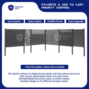PRINCETON METAL Modern <strong>Outdoor</strong> Decorative Aluminium Louver Fence Panels Privacy Metal <strong>Shutters</strong> for Window - Product Image 5