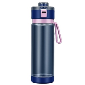 Botella de Agua de Plástico Reutilizable Ligera para Niños y Adultos con Correa de Transporte para Senderismo, Gimnasio, Ciclismo, Viajes y Deportes - Product Image 4