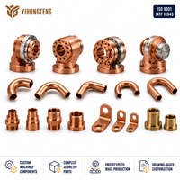 Fabrication sur mesure de pièces robotiques en cuivre par usinage CNC de précision, service de cintrage de tubes et de soudage, fabrication métallique sur mesure, fabricant OEM