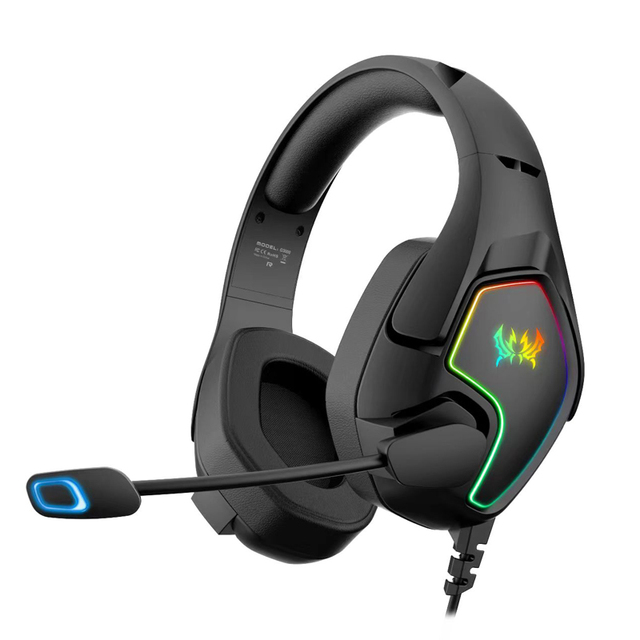 High Quality Professional 3D Surround Sound Computer Wired Earphones with Mic RGB Light Gaming Headset Gamer Headphones