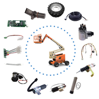 Roue avec pneu plein 1001110772 pour nacelle élévatrice électrique E300 E300AJ E300AJP E400 M400 E450, Pièces de plateforme de travail aérien