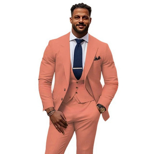 Abito <span class=keywords><strong>da</strong></span> sposa <span class=keywords><strong>da</strong></span> uomo viola 3 pezzi (giacca + gilet + pantalone) Slim Fit <span class=keywords><strong>da</strong></span> sposo smoking formale <span class=keywords><strong>da</strong></span> festa <span class=keywords><strong>abiti</strong></span> classici <span class=keywords><strong>da</strong></span> uomo - Product Image 3