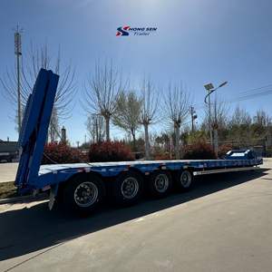 चीन में 4-एक्सल 80 टन कम बेड ट्रेलर उत्पाद प्रकारः ट्रेलर परिवहन खुदाई और अन्य भारी मशीनरी - Product Image 4