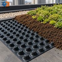 Kerbige Dimple-Drainagemembran HDPE UV-Beständige Wasserdichte Membran für U-Bahn-Tunnel-Wandentwässerungstechnik