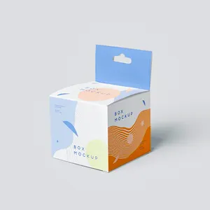 Custom Printing Cosmetic Product Boxes With Face Cream Packaging Hang Boxes