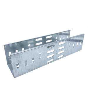 工場直販 工業用 300MM 穴あき亜鉛メッキ鋼製ケーブルトレイ 防錆仕上げ 80個 建設用ケーブル敷設 - Product Image 4