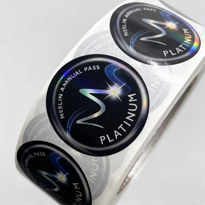 Công Ty Thiết Kế Nhãn C Không Thấm Nước Sticker Logo Dính In Ấn Nhãn Holographic Vinyl Tùy Chỉnh Chết Cắt Cuộn Nhãn Dán Tấm - Product Image 3