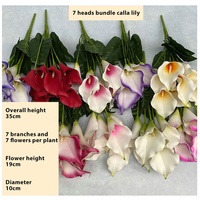 Hochzeitsdekoration Valentinstag Muttertagsgeschenk rote weiße blaue konservierte künstliche Blumen Calla Lily-Blütenstrauß