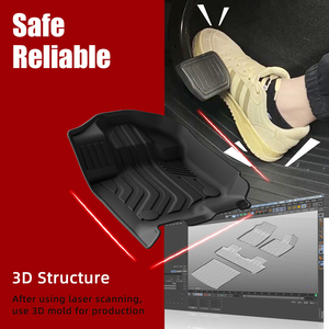 Per tutte le stagioni tappetino auto <span class=keywords><strong>3D</strong></span> TPE impermeabile per auto fodere di lusso Custom pavimento antiscivolo auto tappetino per <span class=keywords><strong>Ford</strong></span> F150 2015-2024 - Product Image 3