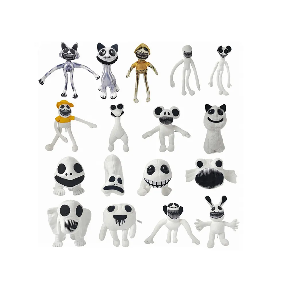 New Model Cartoon Plush Toys Stuffed Animals Zoonomaly Freak Zoo Horror Game Smiling Critters Funny Plush Zoonomaly Toy