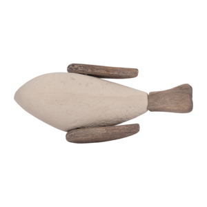 Scultura di Uccello Minimalista in Ceramica con Accenti in Legno, Decorazione per Casa, Ufficio, Scaffale, Bagno - Product Image 6