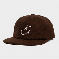 Casquettes Snapback Vintage à 5 Panneaux Marron Personnalisables avec Broderie de Lettres et Logos – Qualité Supérieure, Profil Bas, Vente en Gros