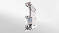 Ventanas Corredizas de Aluminio con Rotura de Puente Térmico, Doble Acristalamiento, Vidrio Flotante Fijo, Insonorizadas, Diseño Moderno para Baño y Villa