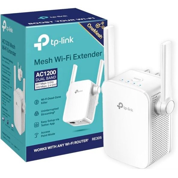 TP-Link Wireless WiFi Repeater Extender RE305 Supports AP Mode 802.11ac